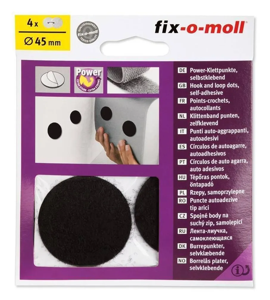 TAKJAKINNITUS FIX-O-MOLL Ø45MM 4TK MUST