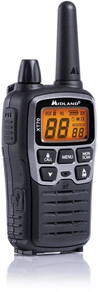 KÄSIRAADIOSAATJA MIDLAND XT70 BEEBIMONITOR 1000MAH NIMH 2TK