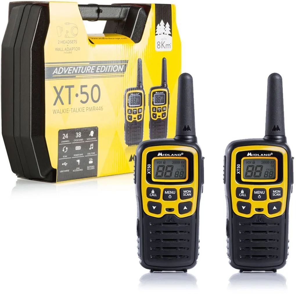 KÄSIRAADIOSAATJA MIDLAND XT50 ADVENTURE 700MAH NIMH 2TK