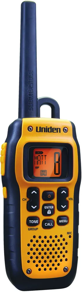 KÄSIRAADIOSAATJA UNIDEN PMR446SWPF-2CK UJUV NIMH 700MAH 2TK