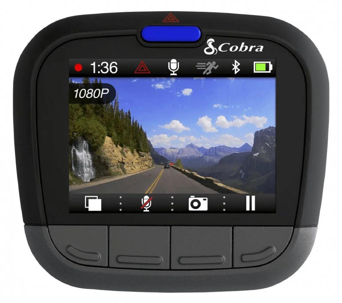 AUTOKAAMERA CDR 855 BT DRIVE HD 2.0" BLUET. 8GB COBRA MICROSD