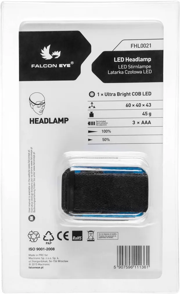 PEALAMP FALCON EYE 3W LED BLAZE 120 LM 3XAAA