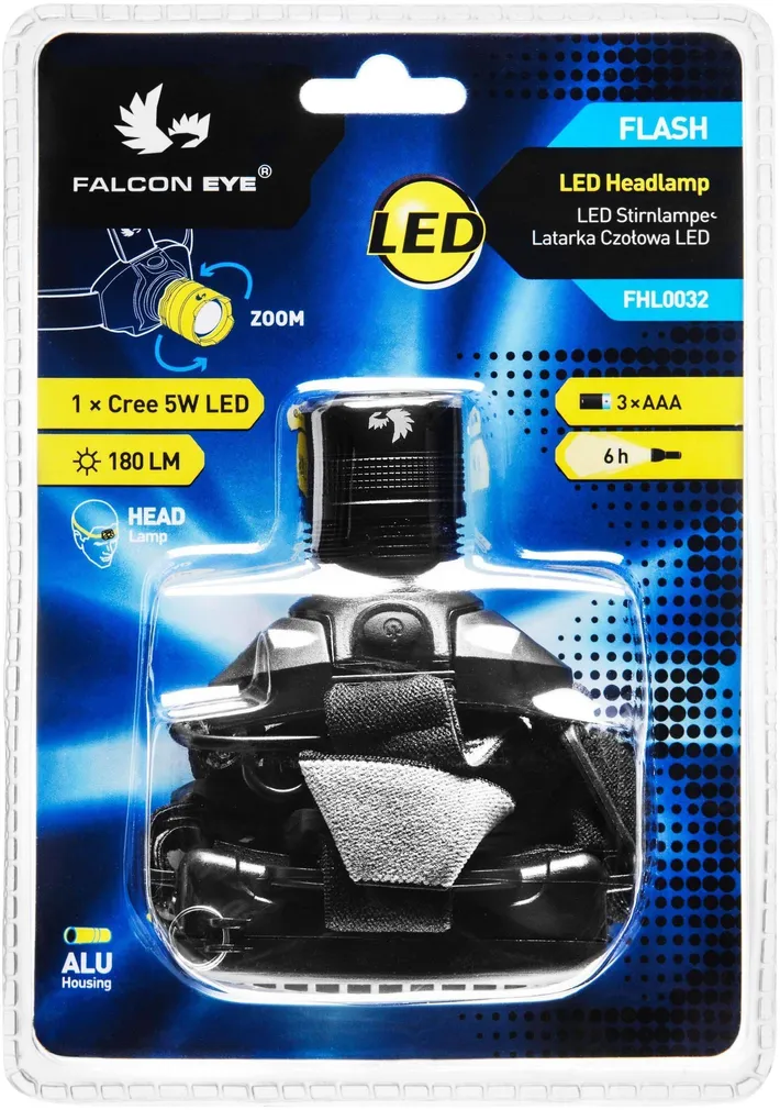 PEALAMP FALCON EYE 5W LED FLASH 180 LM 3XAAA
