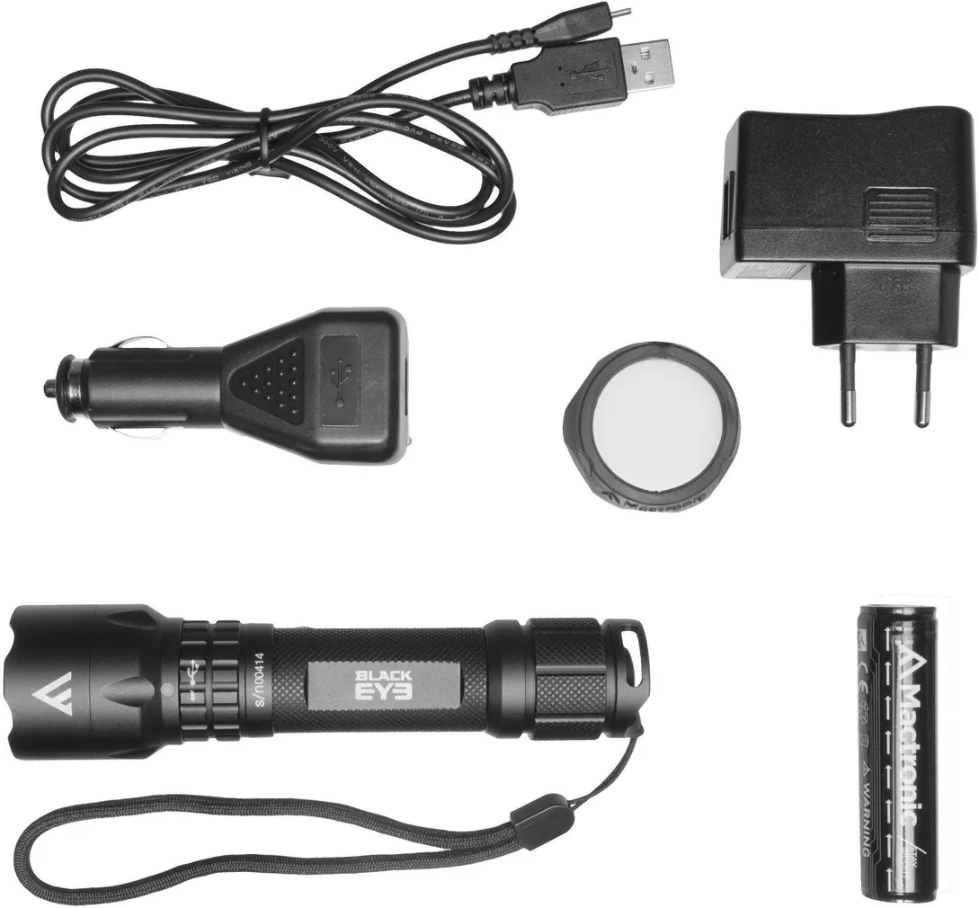 USB-GA LAETAV TASKULAMP MACTRONIC BLACK EYE 5W LED 420L 