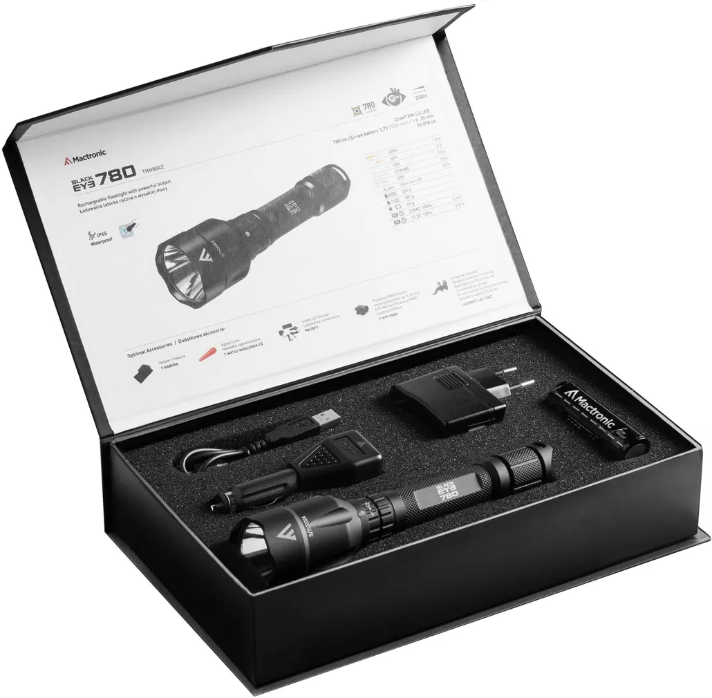 USB-GA LAETAV TASKULAMP MACTRONIC BLACK EYE 10W LED 780LM