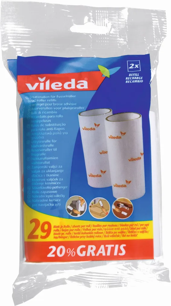 VARURULL RIIDEPUHASTUSRULLILE VILEDA 2X29 LEHTE