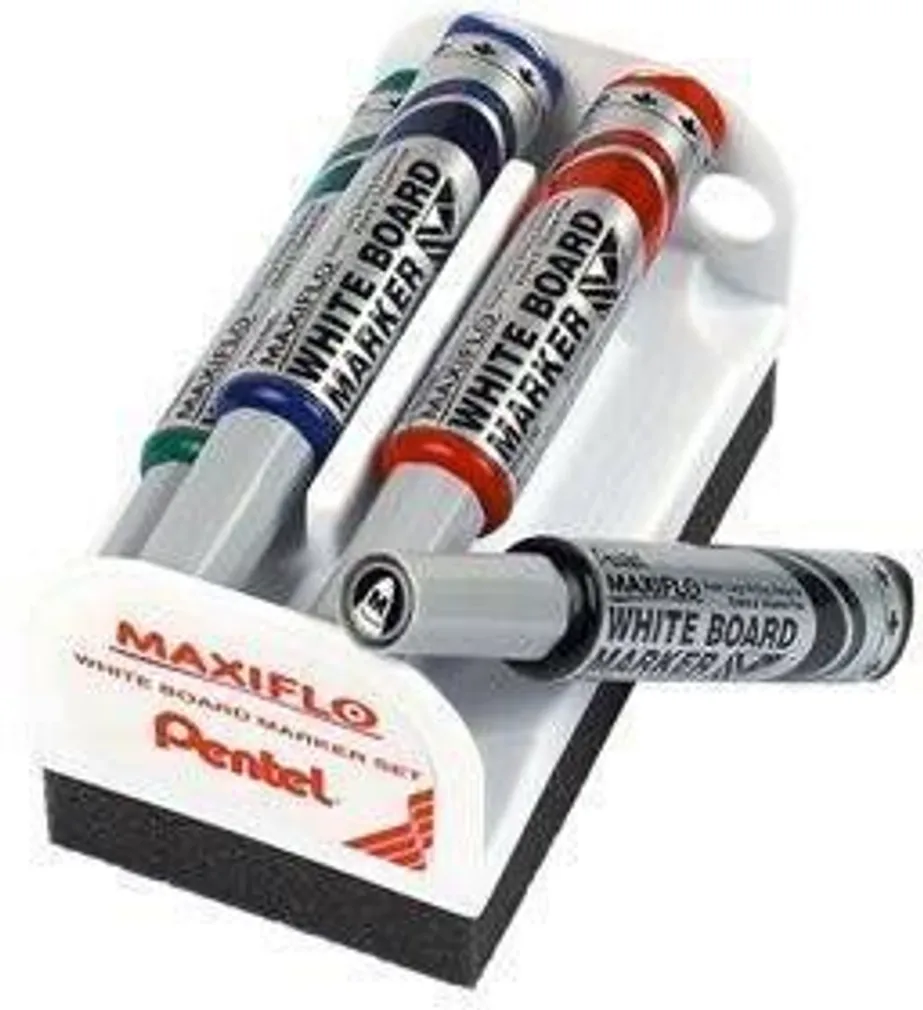 MARKERID VALGETAHVLILE TOPSIS 4 VÄRVI+SVAMM MAXIFLO PENTEL MWL5M-4N
