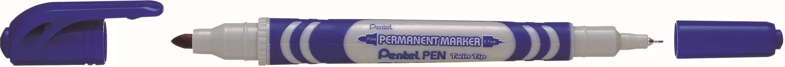 MARKER N65W-C PENTEL SININE, KAHE OTSAGA 1,0/3,5MM PENTEL