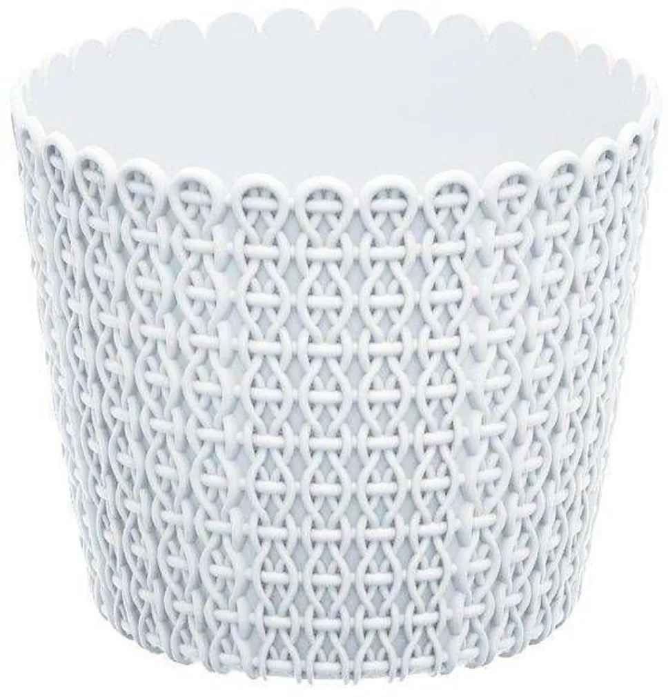 LILLEPOTIÜMBRIS NIFLY Ø16CM PROSPERPLAST VALGE PLASTIK