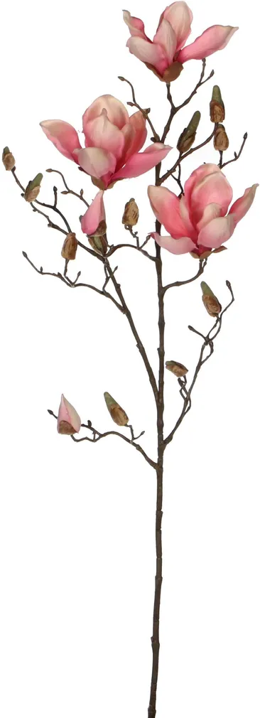 KUNSTLILLEOKS MICA DECORATIONS MAGNOOLIA 88CM ROOSA