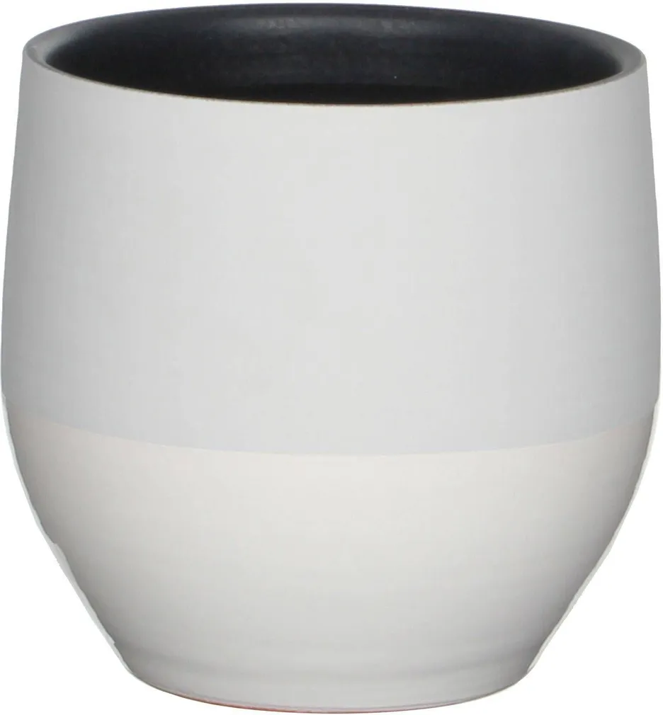 LILLEPOTIÜMBRIS MICA DECORATIONS KARI POT ROUND WHITE - H18XØ19CM VALGE