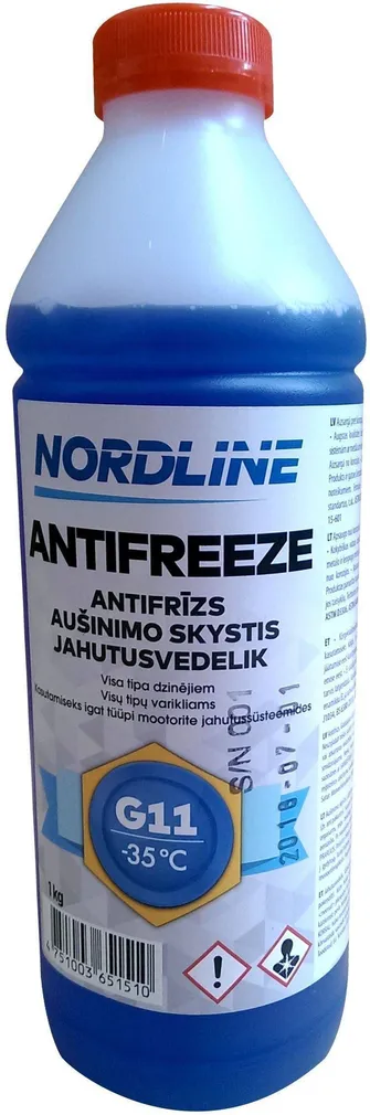 JAHUTUSVEDELIK NORDLINE -35°C (G11) 1L SININE