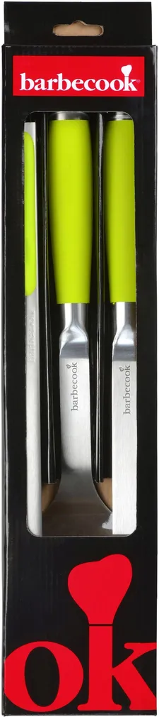 GRILLIMISKOMPLEKT BARBECOOK KIWI KAHVEL+LABIDAS+TANGID