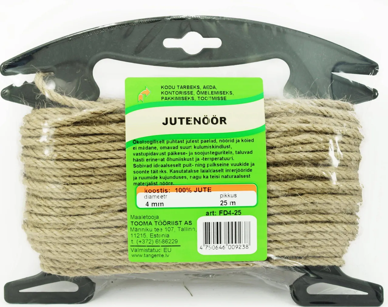 JUTENÖÖR 4MM/25M RAAMIL