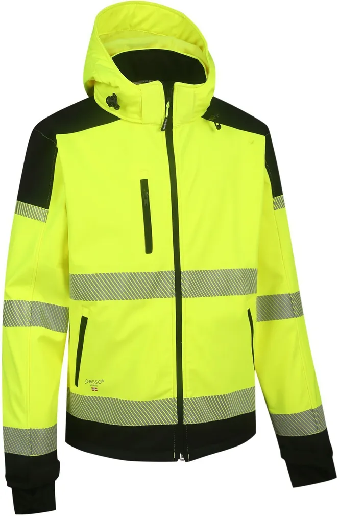 SOFTSHELL JOPE PALERMO PESSO KÕRGNÄHTAV KOLLANE MUST XL