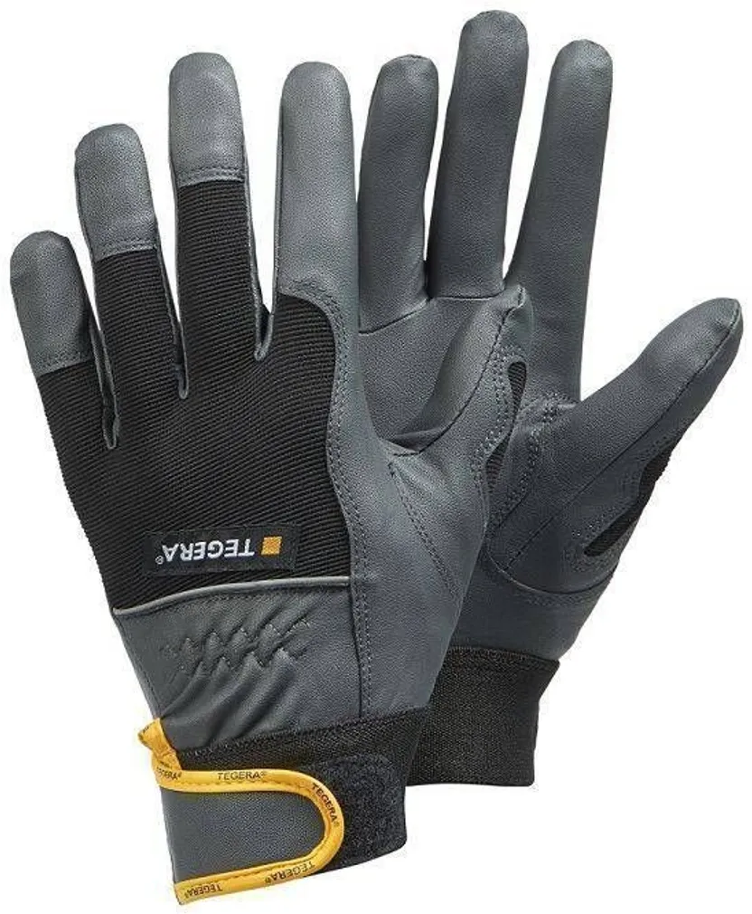 SÜNTEETILISEST NAHAST TEGERA TÖÖKINDAD SÕRMIKUD, VELCRO KINNITUSEGA M/8"
