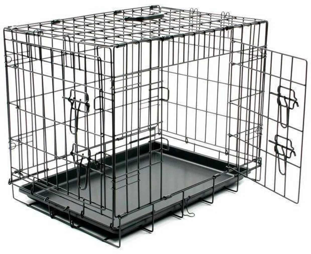 LEMMIKLOOMA PUUR 2 UST JA PLASTIKALUS DUVO+ 92X57X64CM MUST L