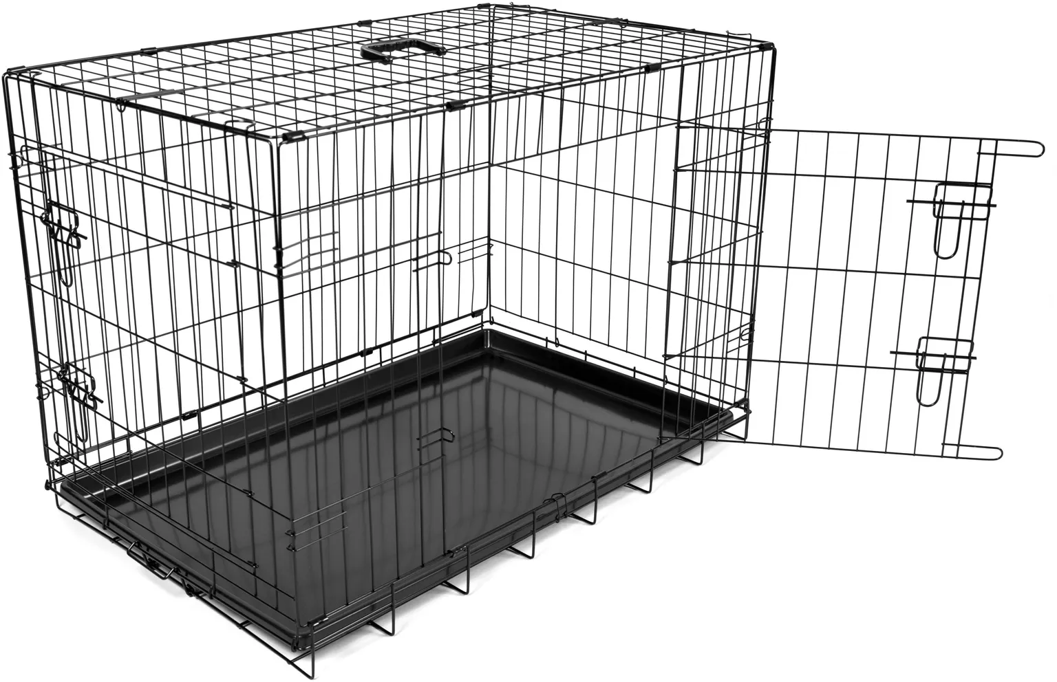 LEMMIKLOOMA PUUR 2 UST JA PLASTIKALUS DUVO+ 123X77X83CM MUST XXL
