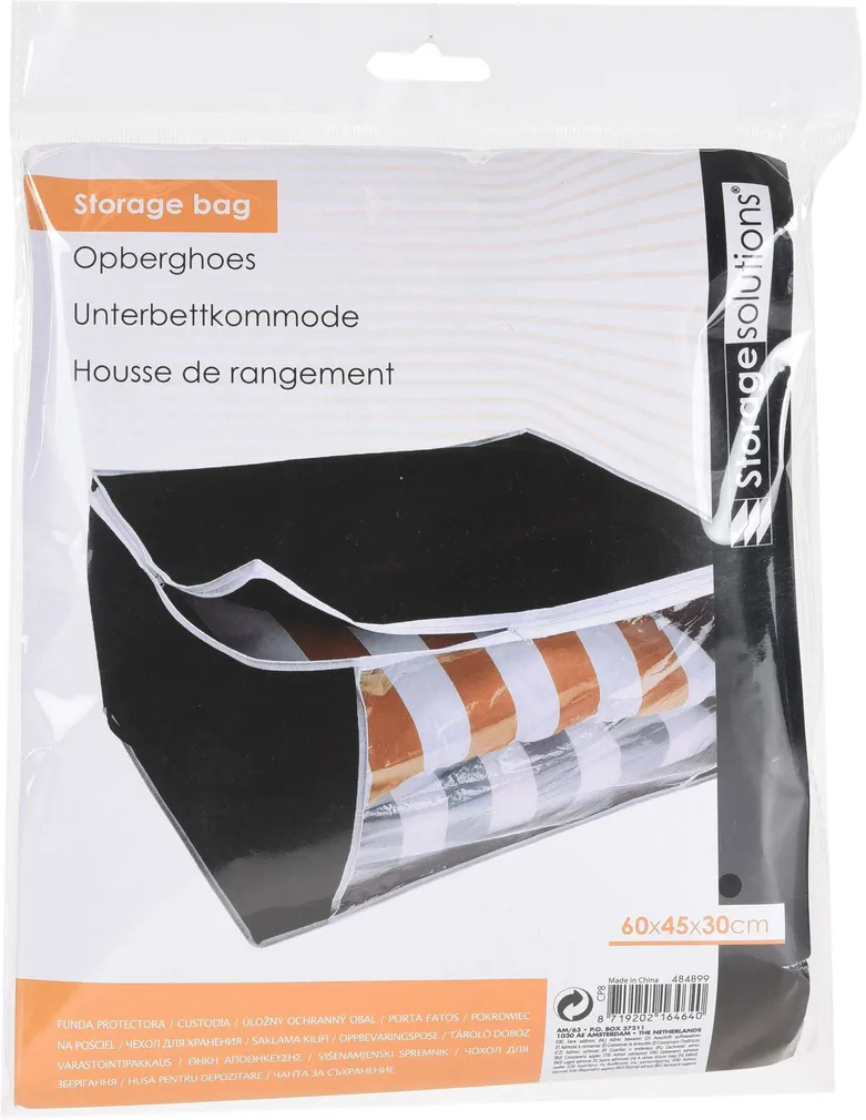HOIUKOTT VALGE LUKUGA 60X45X30CM MUST 