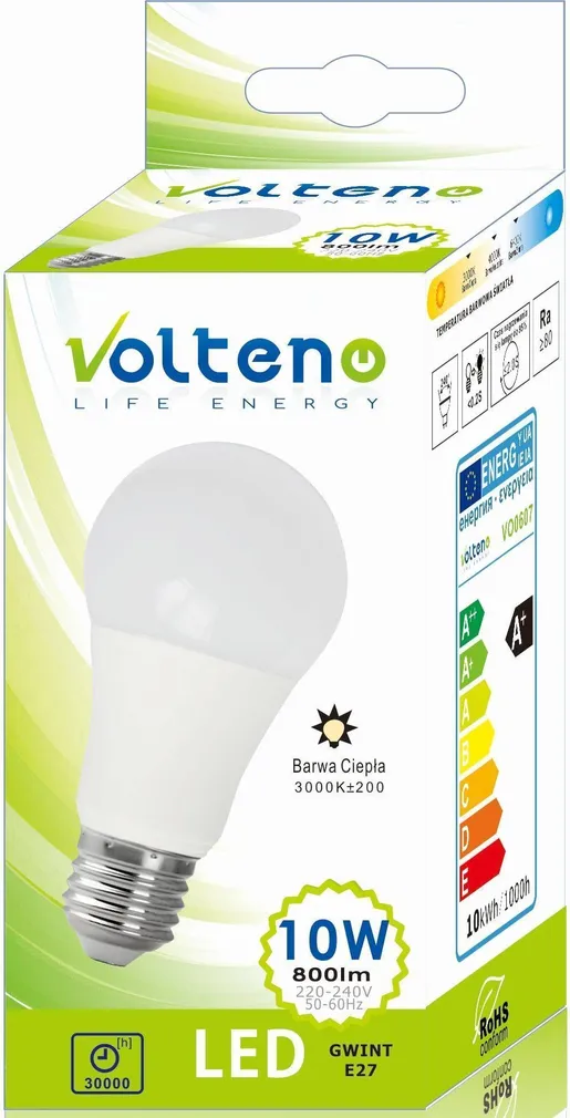 LED-LAMP VOLTENO 10W E27 850LM 3000K