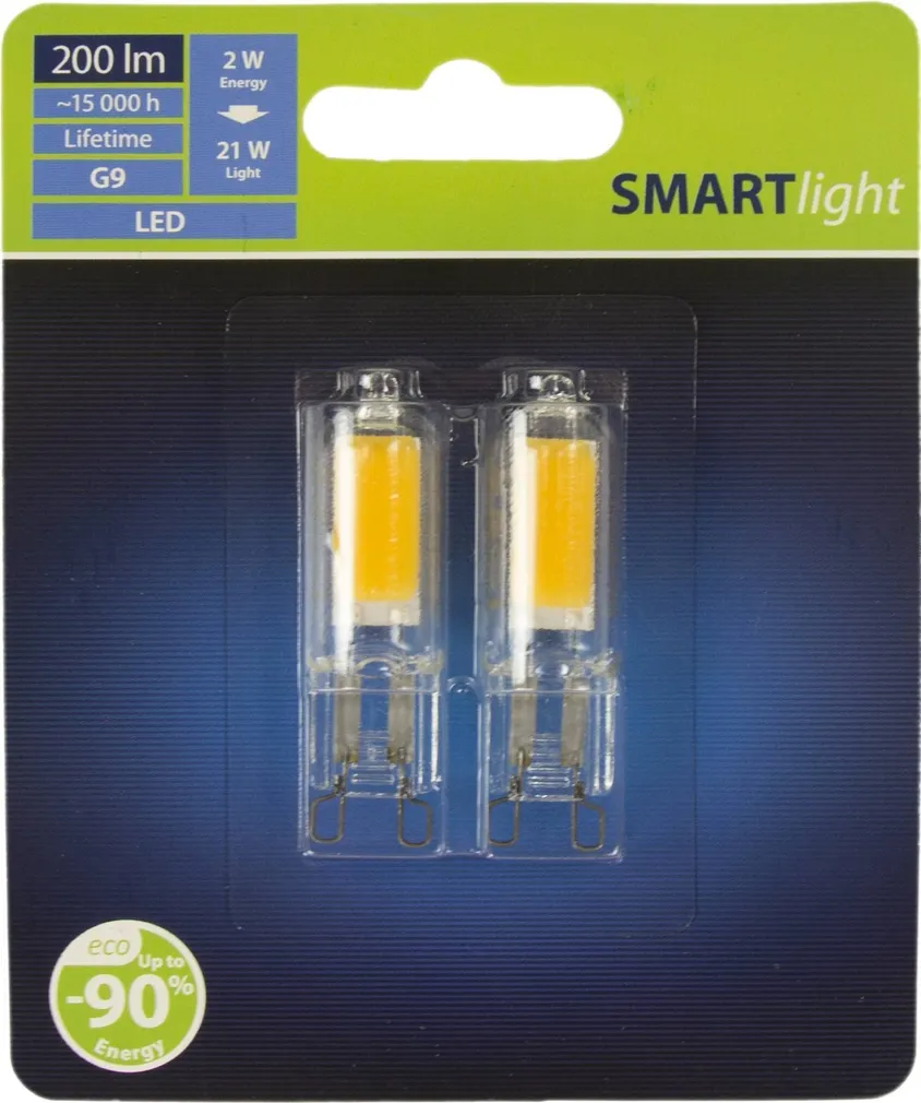 LED LAMP 2W G9 200LM 3000K 2TK PAKIS SMARTLIGHT