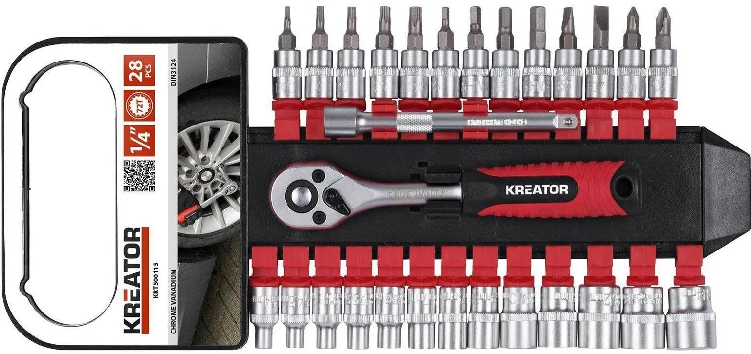 NARRE JA PADRUNITE KOMPLEKT KREATOR 1/4" 28-OSALINE