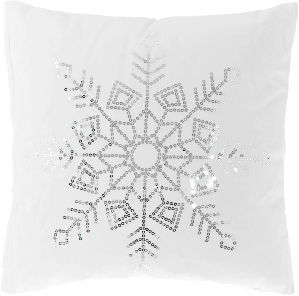 DEKORATIIVPADI 4LCOLLECTION GRACE 45X45CM VALGE/HÕBE