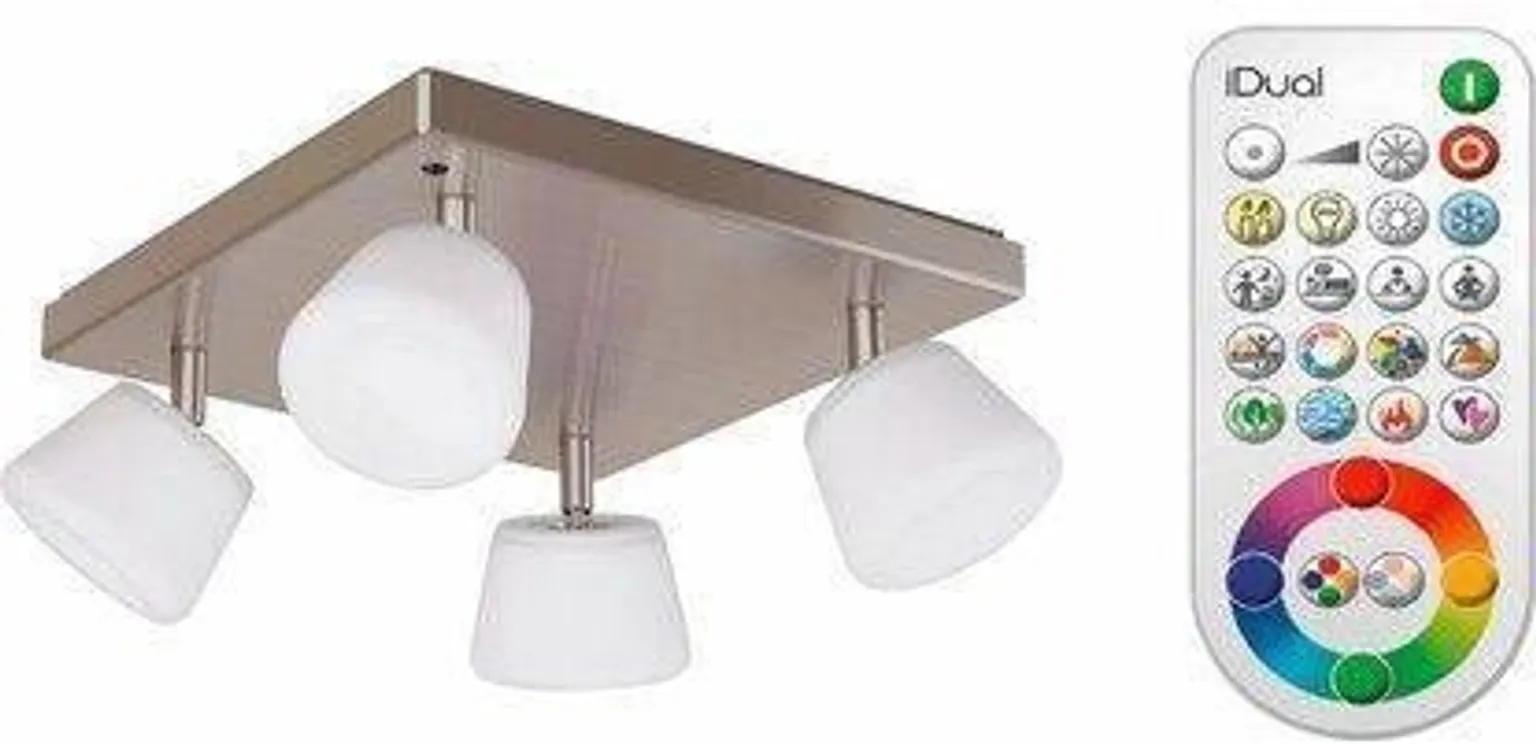 KOHTVALGUSTI EMERALD JEDI 4X6W LED 1380LM 2200-6500K RGB PULT IDU