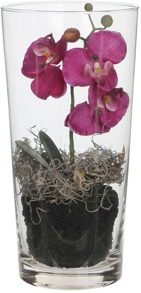 KUNSTLILL MICA DECORATIONS KUUKING VAASIS Ø15X30CM LILLA