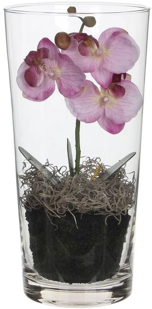 KUNSTLILL MICA DECORATIONS KUUKING VAASIS Ø15X30CM ROOSA
