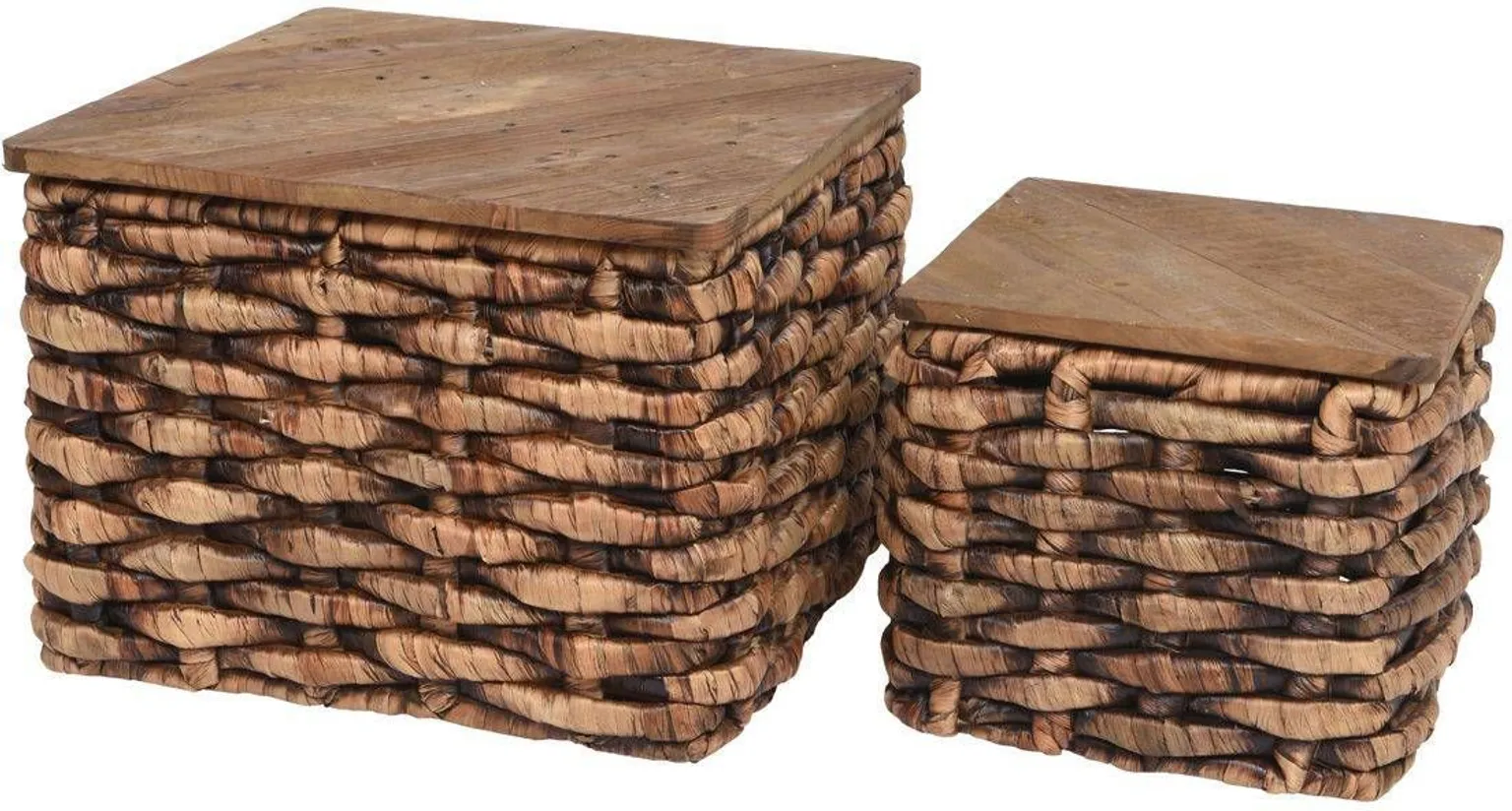 TAASTÖÖDELDUD PUIDUST LAUD/HOIUKAST Ø45X32CM 