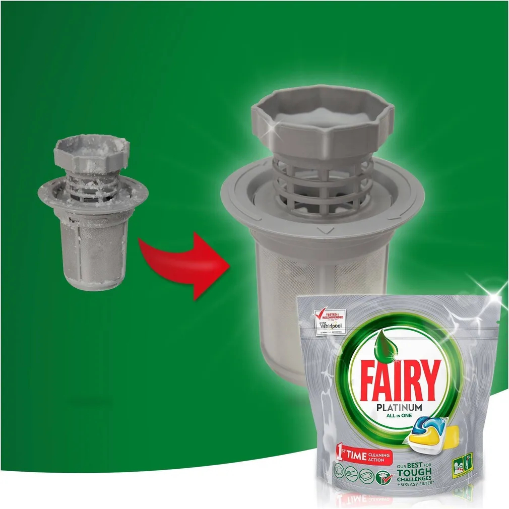 NÕUDEPESUVAHEND FAIRY ALL IN 1 PLATINUM LEMON 45TK KAPSLID