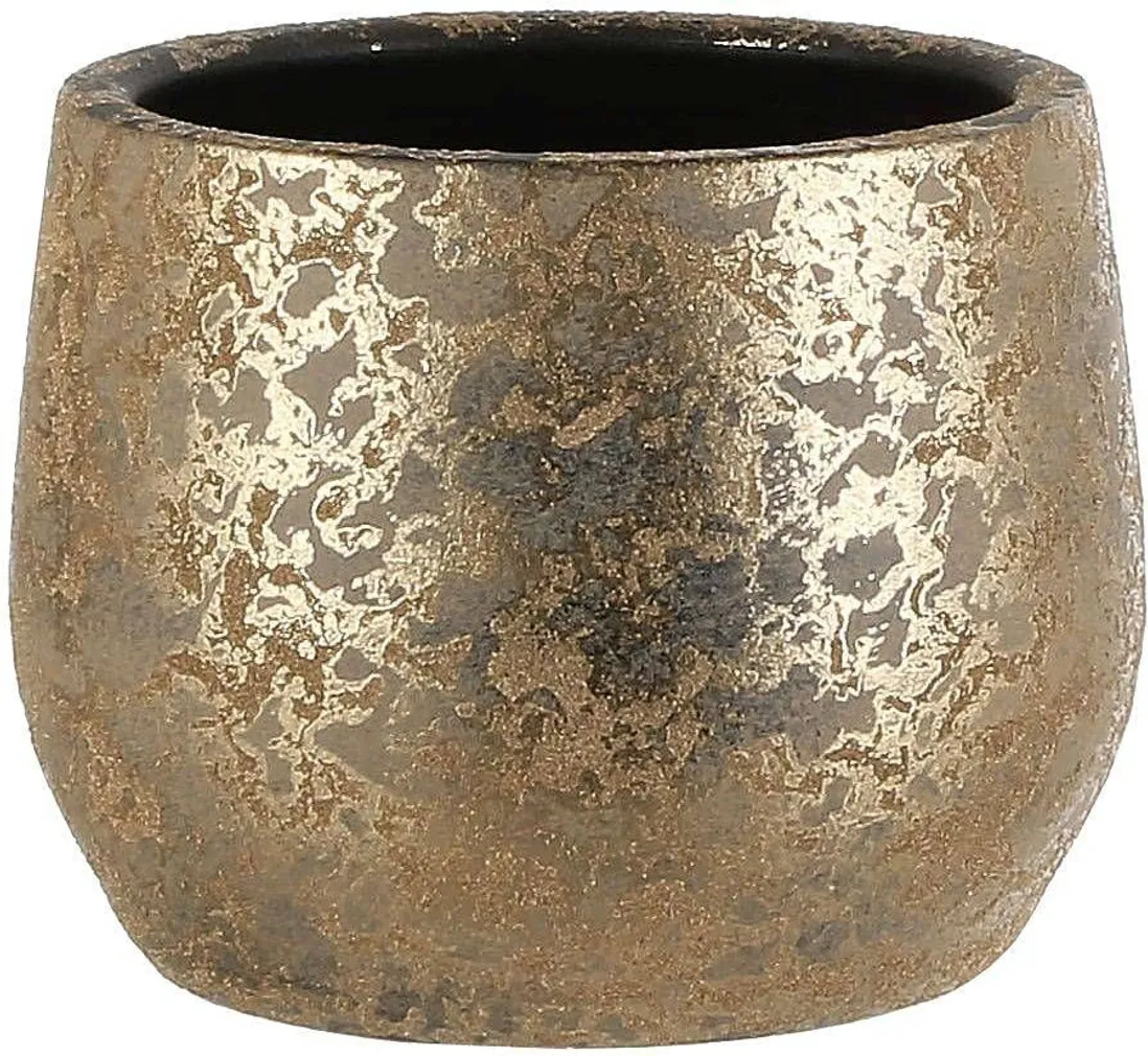 ÜMBRISPOTT CLEMENTE Ø19,5X15,5CM KULDNE