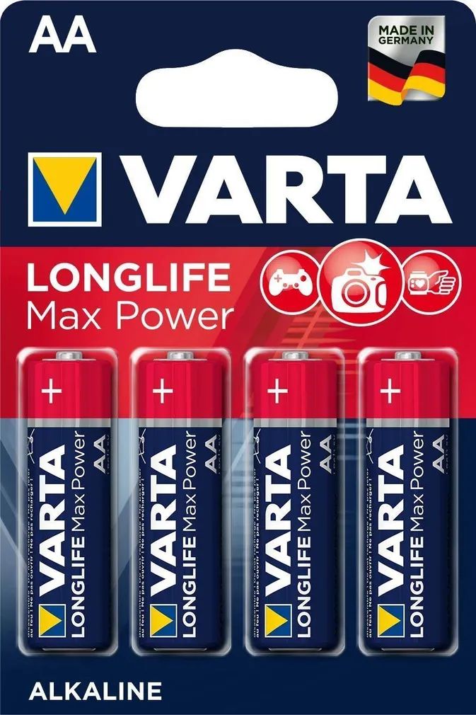 PATAREI VARTA LONGLIFE MAX POWER AA 4TK PAKIS