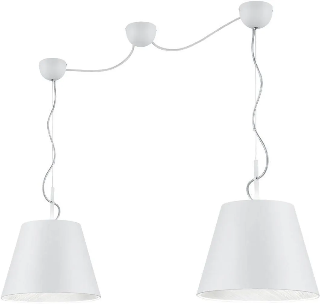 LAELAMP TRIO ANDREUS 2XE27 60W MATT VALGE/HÕBE