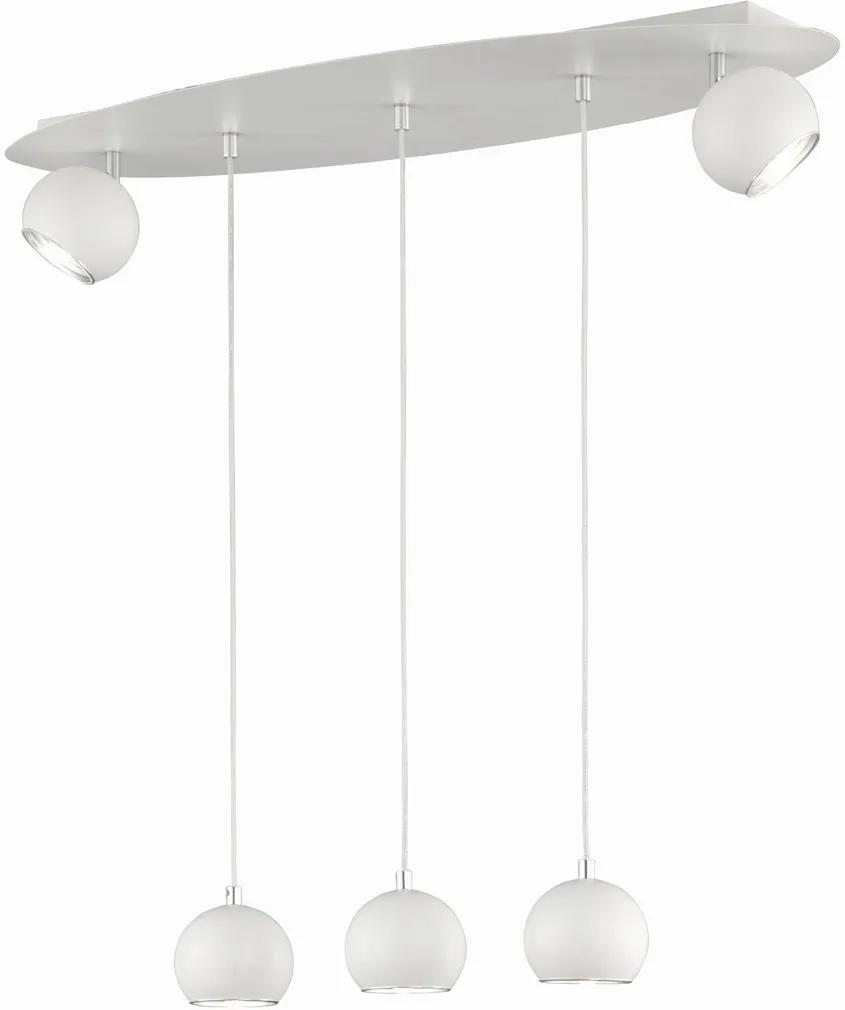 LAELAMP TRIO DAKOTA 5XG9 28W MATT VALGE/HALL