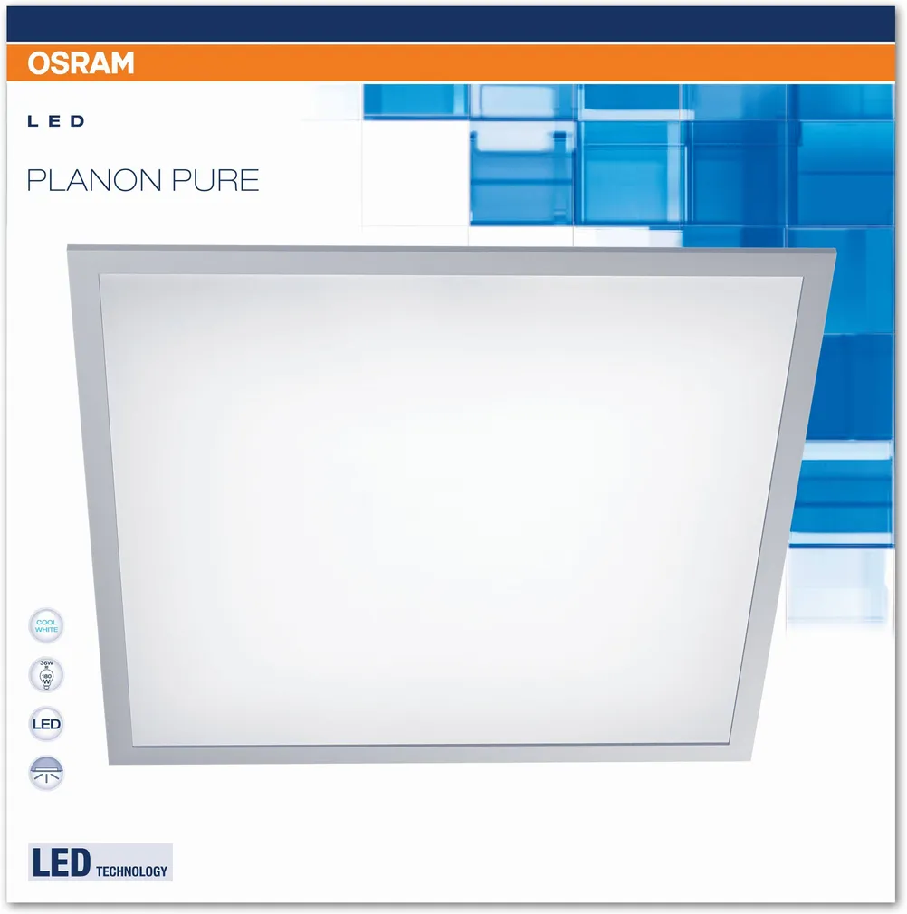 LED PANEEL PLANON PURE OSRAM 36W 4000K 60X60 