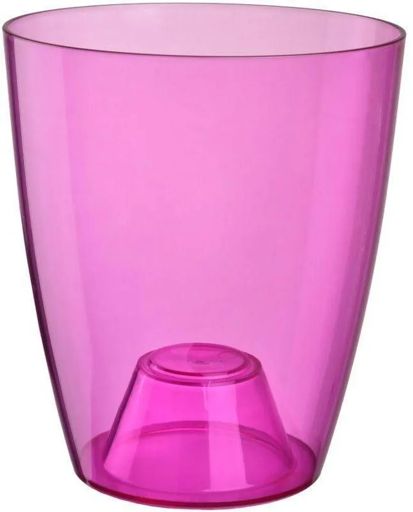 VAAS ORHIDEELE GARDENICO ORNELLA PLAST 13CM VIOLETNE LÄBIPAISTEV