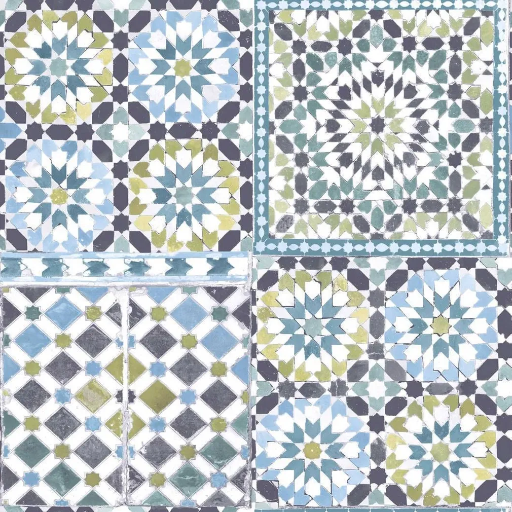 TAPEET MOROCCAN TILE MOTIFS 118001 KIRJU