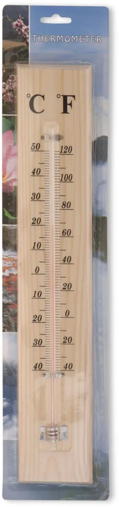 VÄLISTERMOMEETER 40X7,5CM VINEER