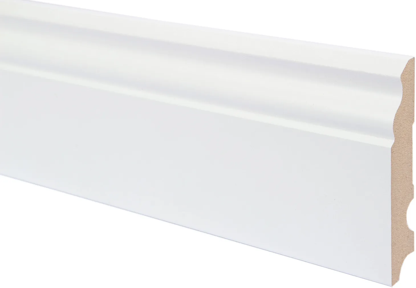 PÕRANDALIIST KRONOFLOORING MDF PROFIILNE VALGE ÜLEVÄRVITAV 100X17MM 2,6M