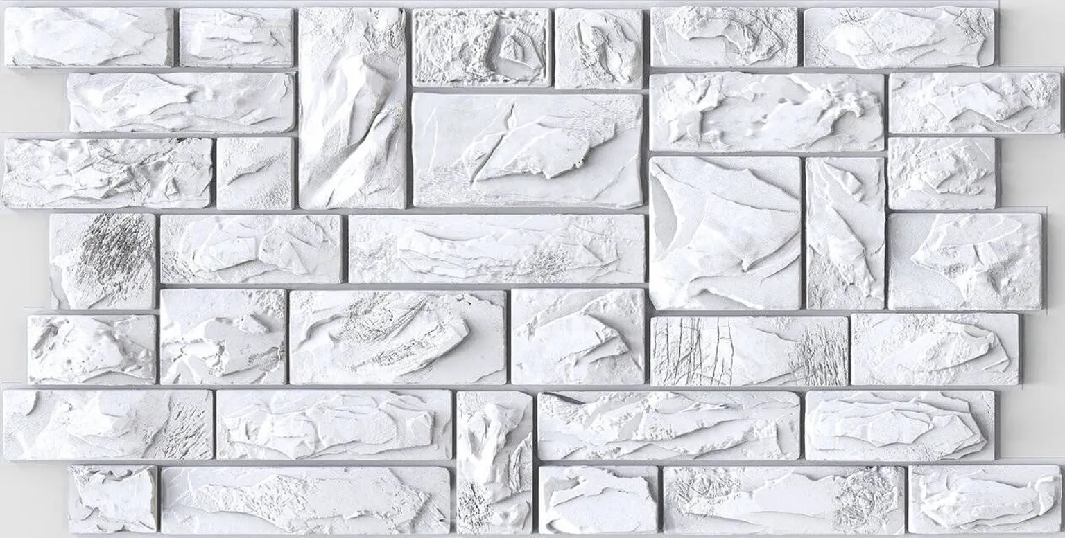 SEINAPANEEL LLC REGUL PVC RELJEEF 49X97CM KIVI PILENIJ VALGE