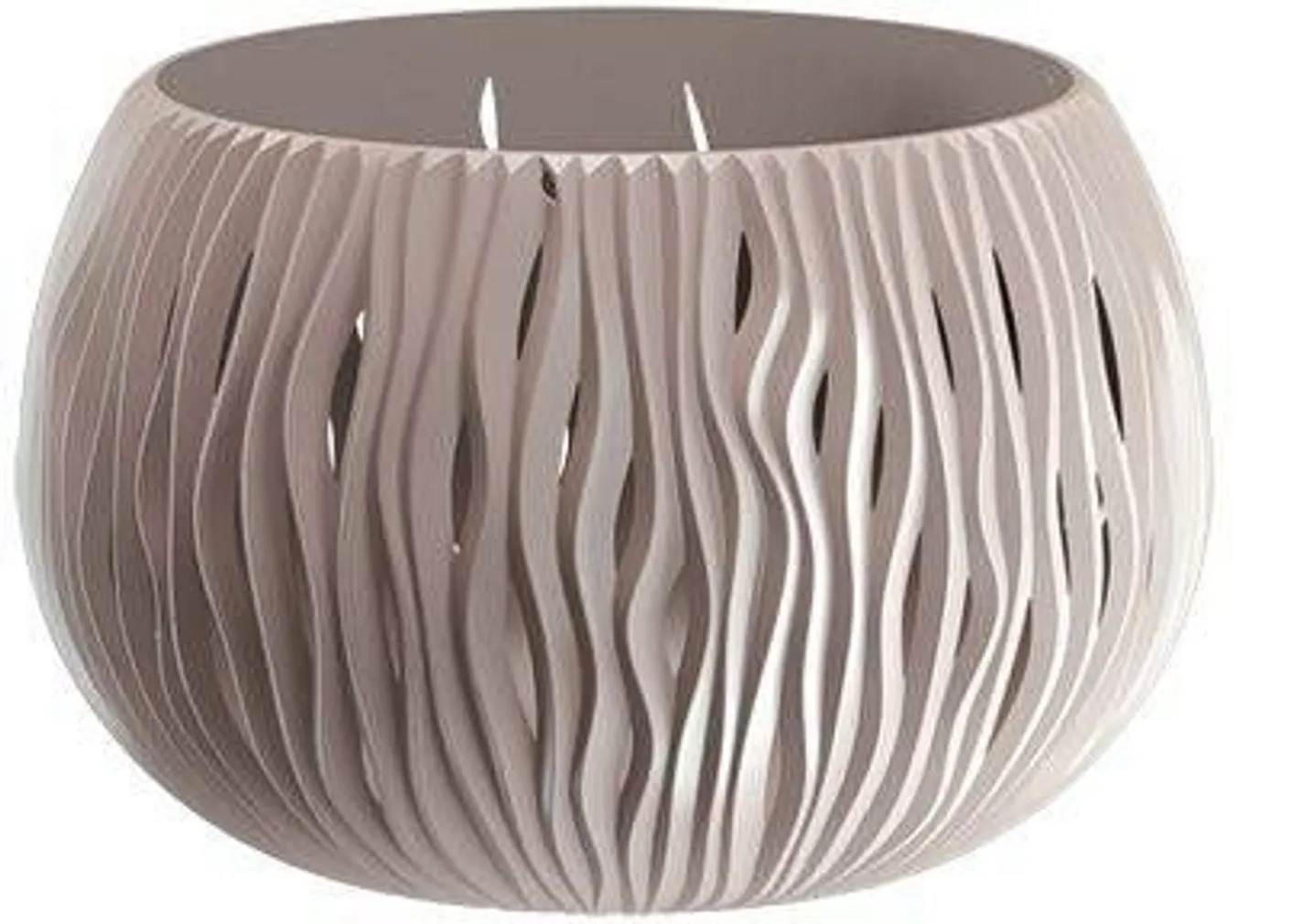 LILLEPOTIÜMBRIS PROSPERPLAST SANDY BOWL BASIC PLASTIK Ø37CM MOCCA