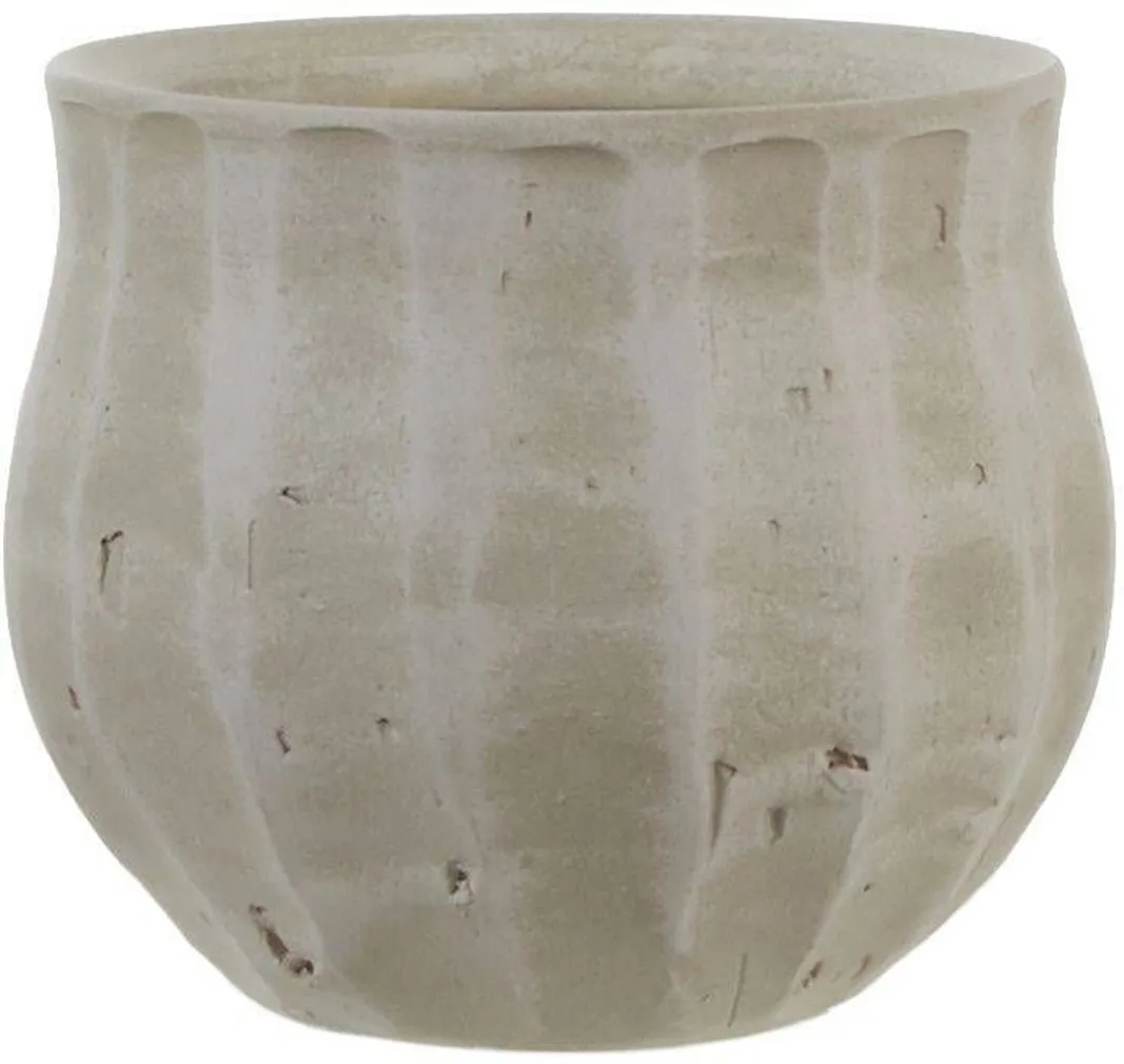 ÜMBRISPOTT MICA DECORATIONS MIRA Ø18X15CM OFF WHITE