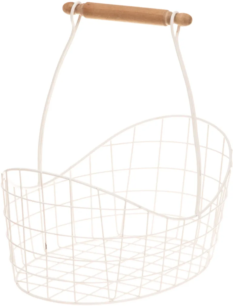 SISUSTUSKORV 4LIVING SARAH SANGAGA 39,5X25X38CM VALGE