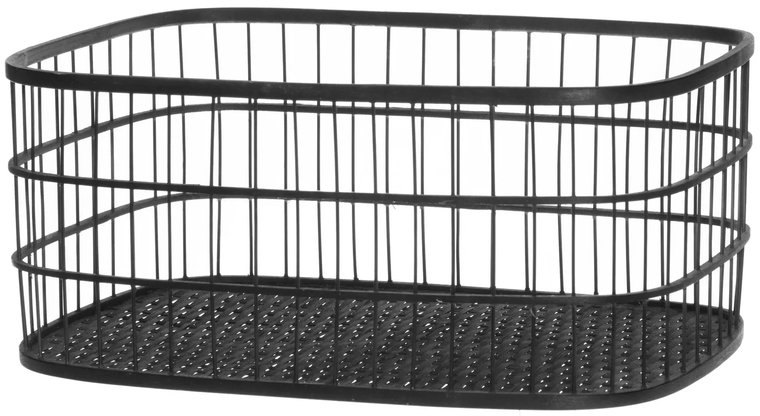 SISUSTUSKORV 4LIVING 44X30X20CM BAMBUS MUST