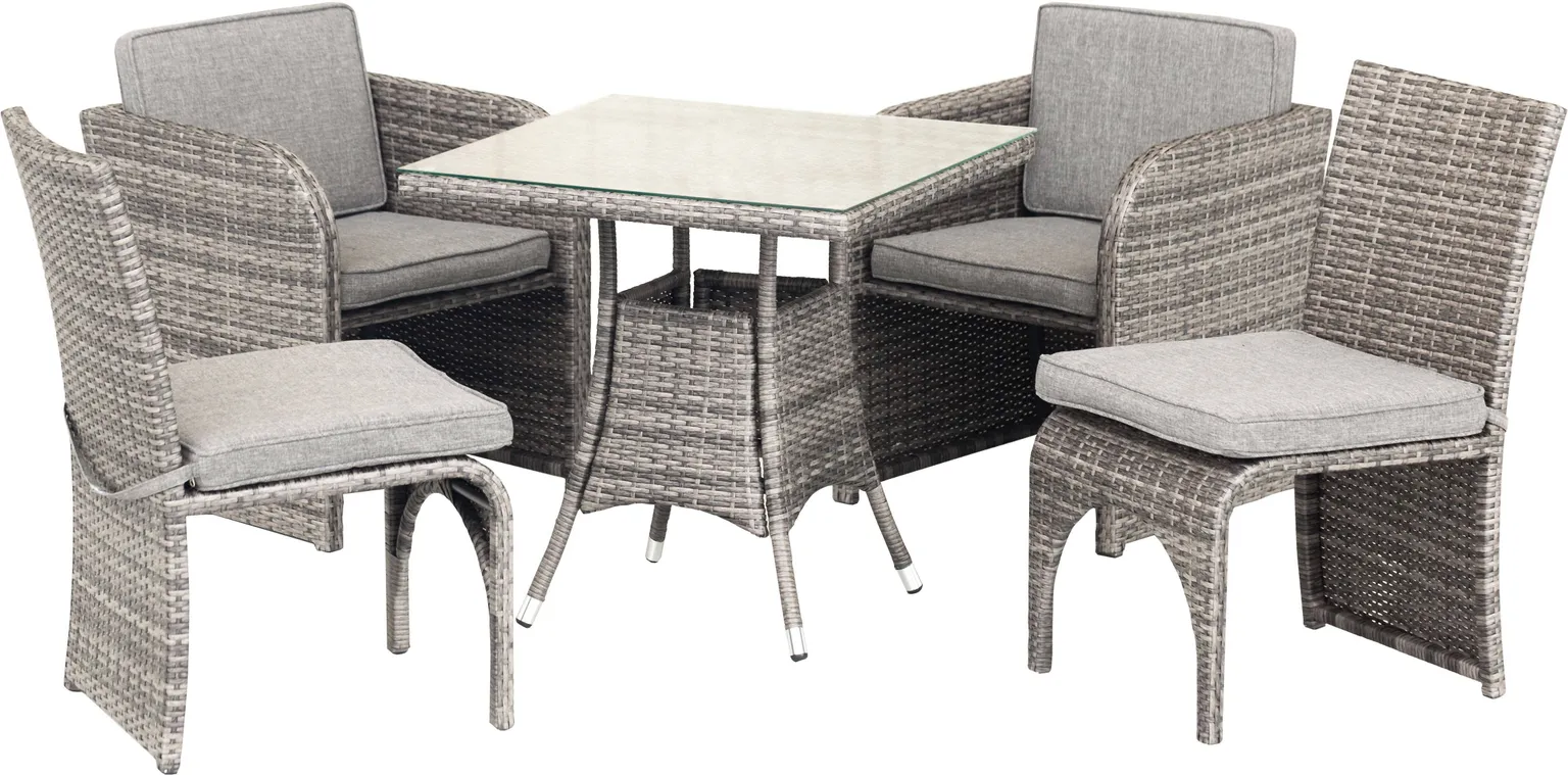 AIAMÖÖBLI KOMPLEKT 4LIVING MODENA LAUD 75X75CM + NELI TOOLI