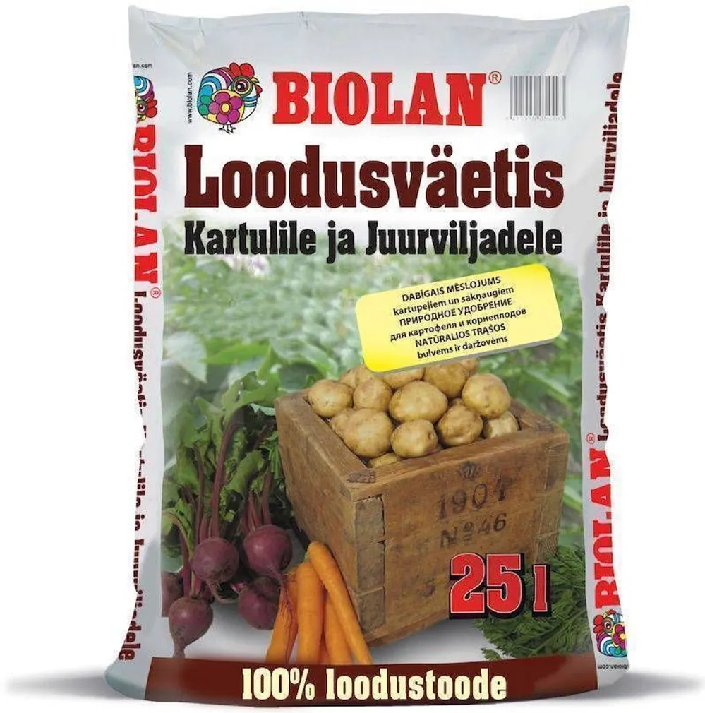 VÄETIS BIOLAN KARTULILE JA JUURVILJALE 25L