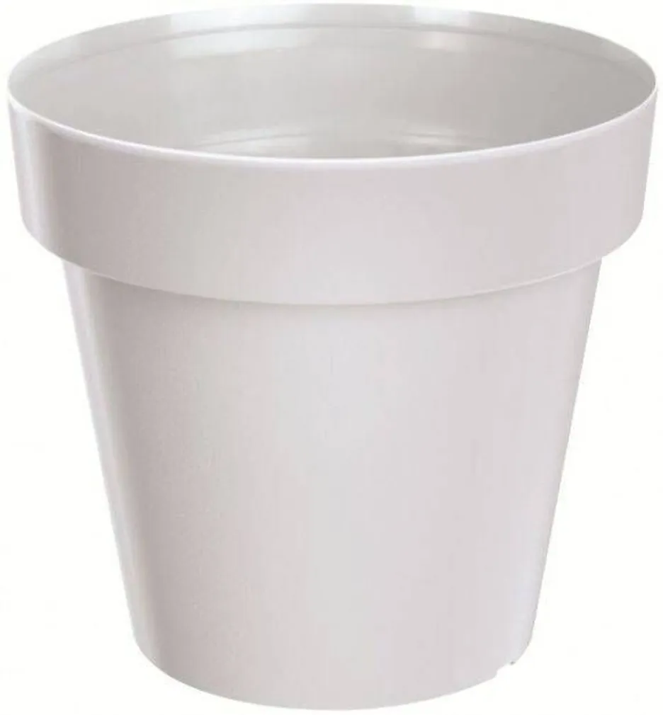 LILLEPOTT PROSPERPLAST LOFLY BASIC Ø34,5X31,8CM PLASTIK VALGE