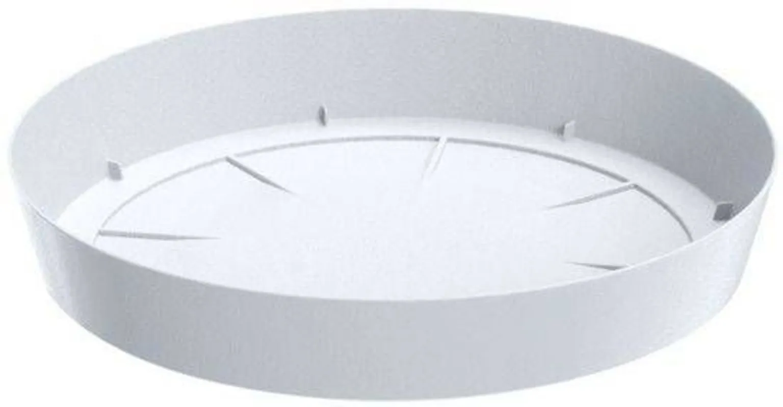 ALUSTALDRIK PROSPERPLAST LILLEPOTILE LOFLY Ø27X4,4CM PLASTIK VALGE